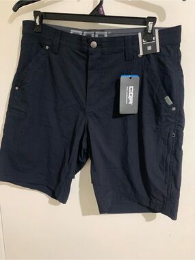 CQR Black Cargo Shorts for Men — Utility Pockets & Comfortable Fit